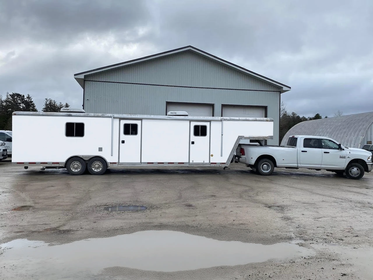Mobile veterinary trailer pictured in GLO’s surgical suite campaign